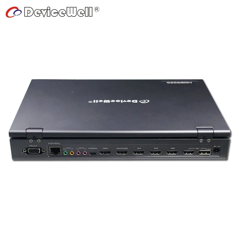 DeviceWell 자동 라이브 비디오 스위처, 지지대 네트워크, RTMP 스트리밍, HDS9325, 5-CH