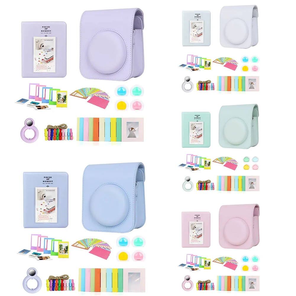 7 In 1 Instant Mini 12 Camera Accessories Set Camera Bag+Photo Album+Photo Frame for Fujifilm Instax Mini 12 Instant Camera