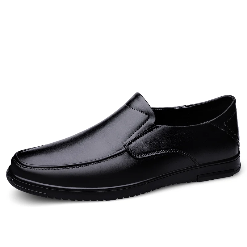 

Genuine Leather Men Shoes Luxury Trendy Casual Slip on Formal Loafers Men Moccasins Italian Male Driving Shoes High Quality Flat