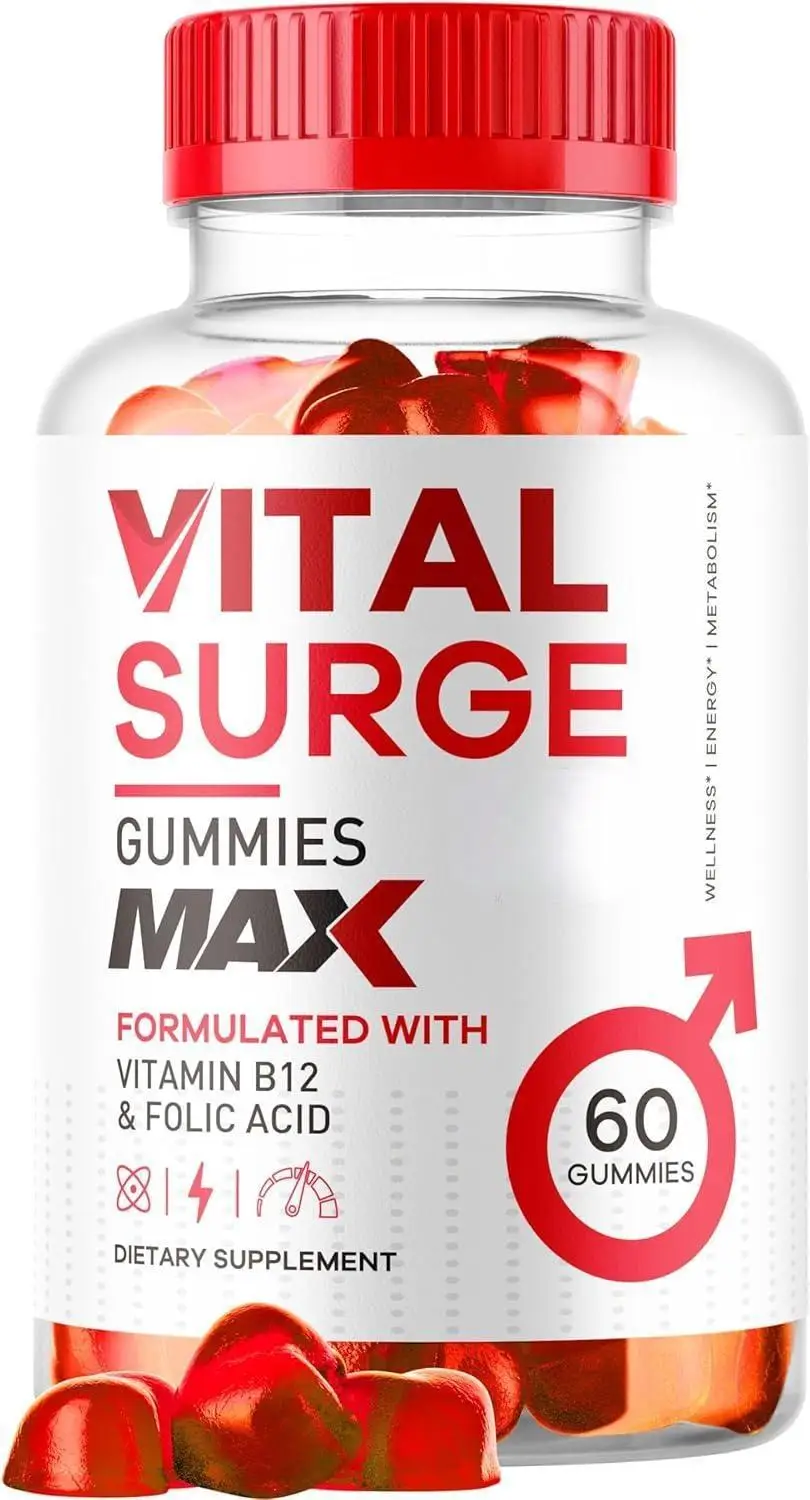 Acv Vital Surge Gummies Formulated With Vitamin B12 & Folic Acid Help Men Maintain Strength, Endurance, And Vitality
