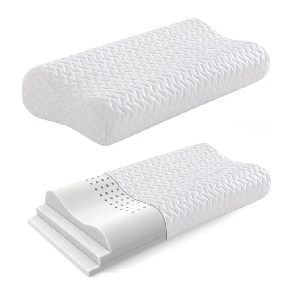 Adjustable Memory Foam Neck Pillow for Comfort