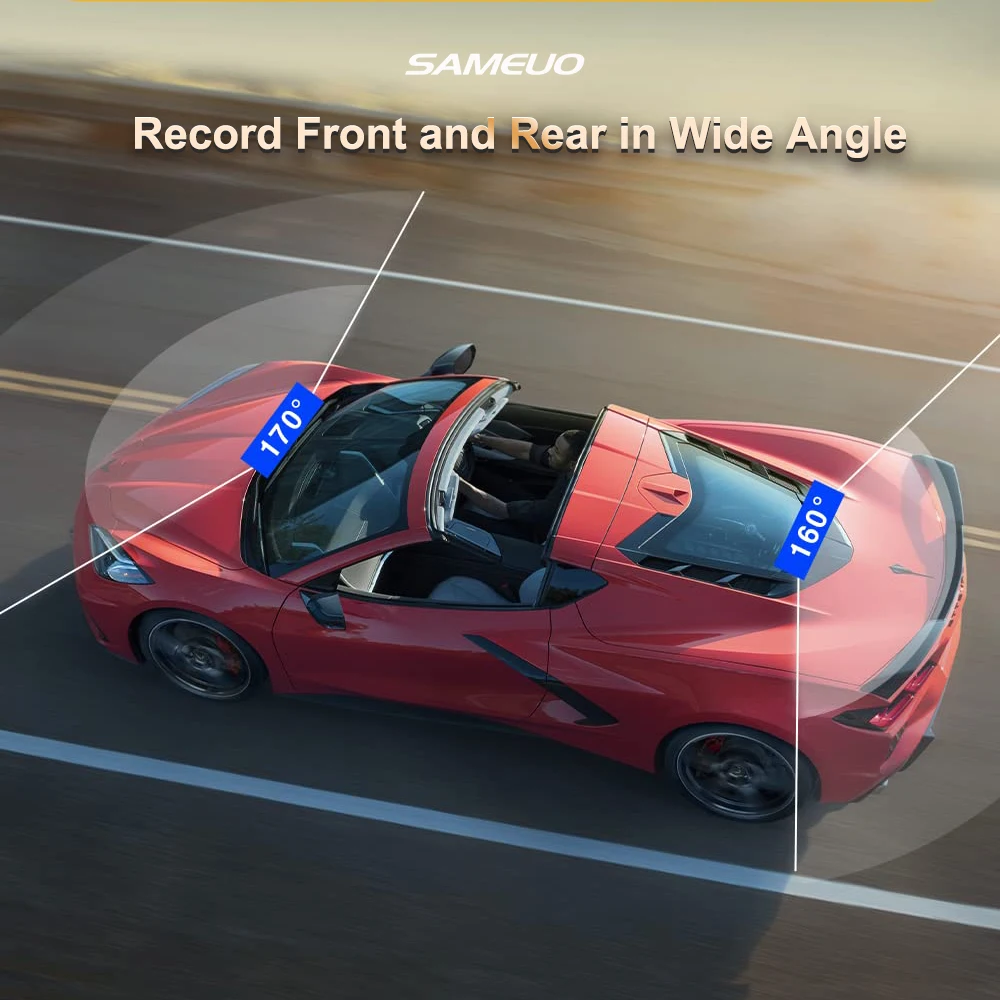 Sameuo  DVR ̷ ī޶, 1080P IPS   ĸ ī޶, 10 ġ ġ ũ, Ʈ ,  , ڵ  Ʈ