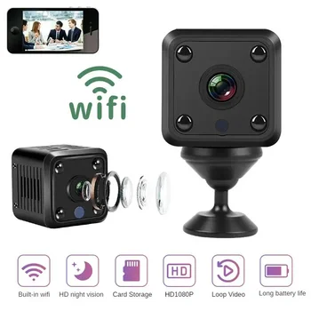 X6 Mini IP Camera WiFi Sports Camera HD 1080P Wireless Security Surveillance Built-in Battery Night Vision Smart Home Micro Cam 1