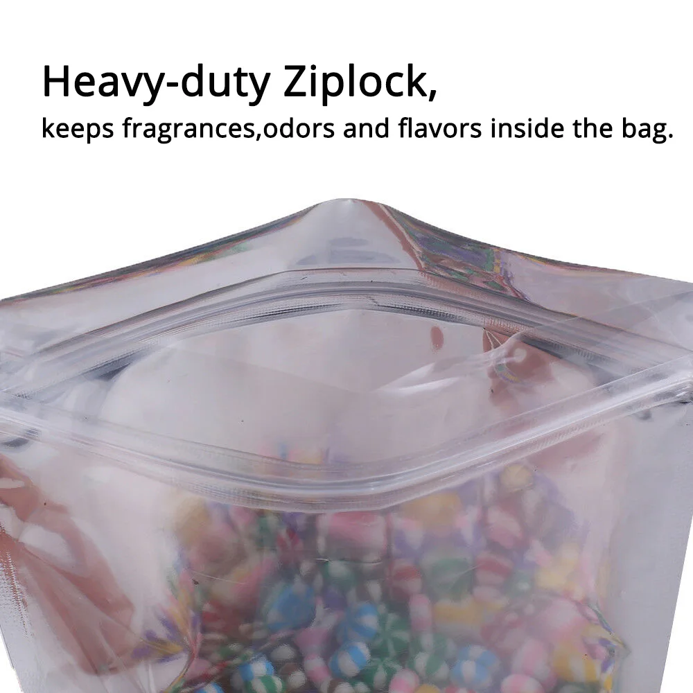Eco-Friendly Reusable Frosted Mylar Zip Lock Pouches