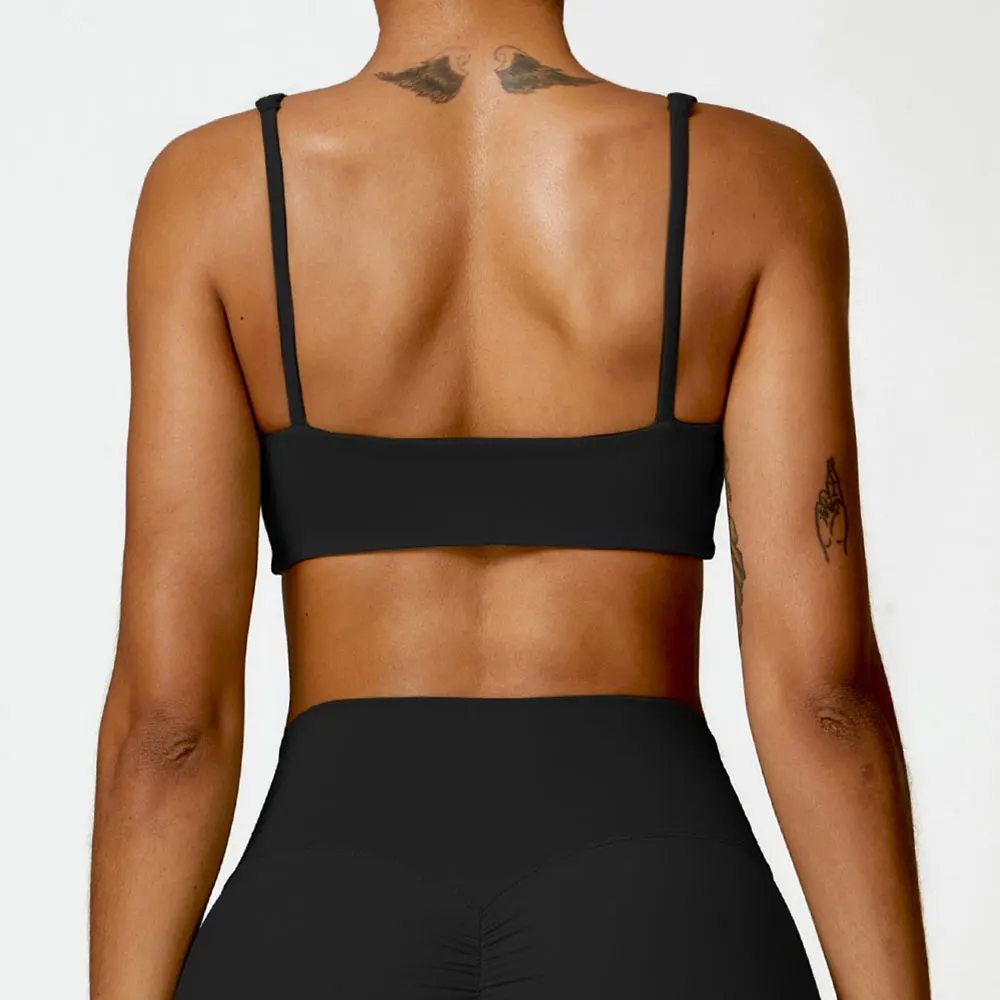 Women's Padded Athletic Sports Bra - Stretchy Sling Top