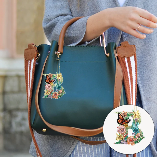 Kit Portachiavi Diamond Painting - 5 Pezzi Fai Da Te Con Diamanti Resina, Per Borsa E Zaino