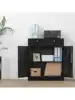 CMY Metal Storage Cabinet Locking Storage Cabinet with Two Drawers 36" H Steel Cabinet with Adjustable Shelf for Office 2