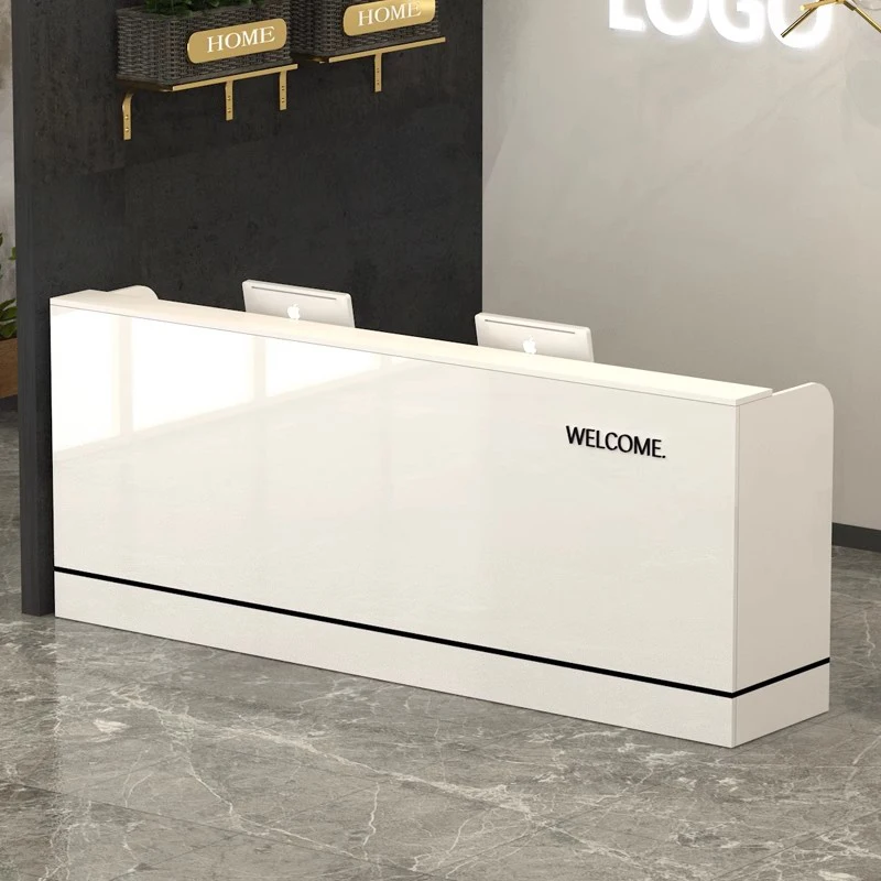 Reception Desks Aesthetics Simple Modern Display Reception Desk Commercial Furniture