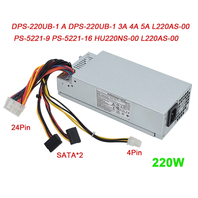 ใหม่สําหรับ Dell 220W DPS-220UB-1 A DPS-220UB-4 A L220NS-00 PE-5221-08 PS-5221-9 PE-5221-06 CPB09-D220R HU220NS-00 1
