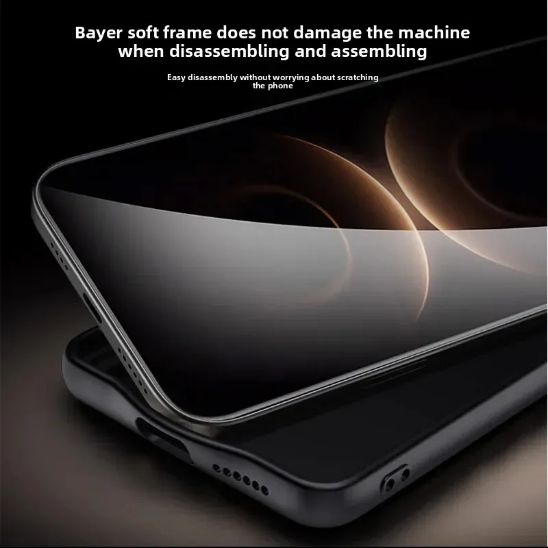 Premium PU Leather Skin Shockproof Protective Back Cover with Camera Lens Film