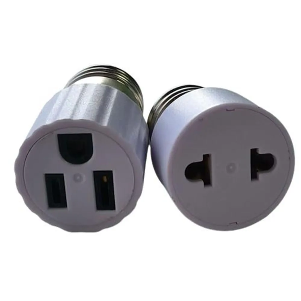 E27 to US EU Converter Lamp Socket Screw LED Bulb Lighting America Europe Plug Socket Light Holder White 1pcs lamp holder,lamp bulb holder,socket converter,lamp base,lamp socket adapter,led lamp base