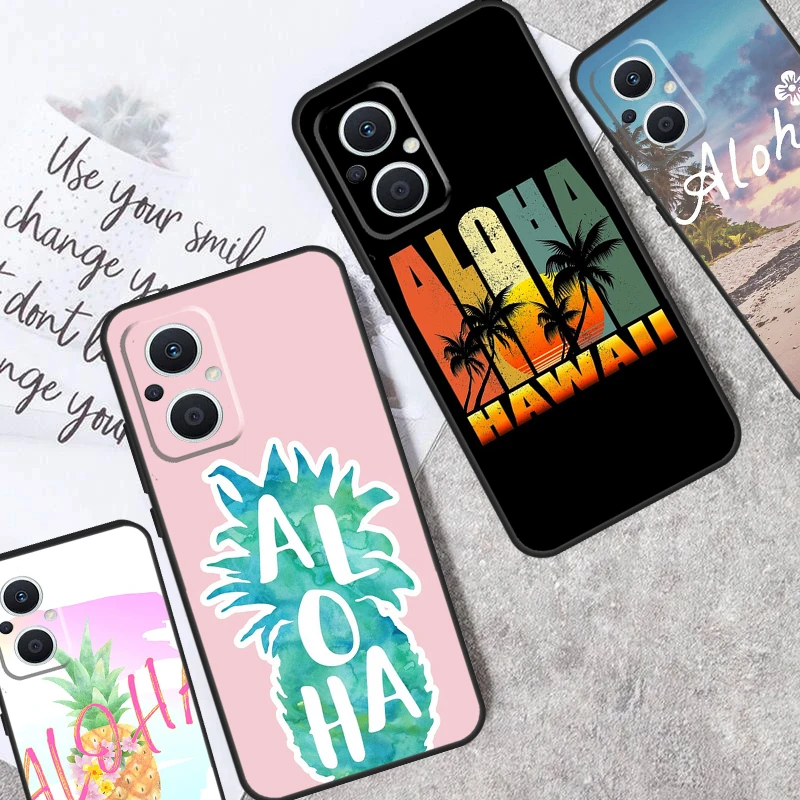 Aloha Beach Life Custodia Hawaii Per Oppo Reno 10 Pro 4Z 5Z 4 5 6 7 8 Lite 8T Oppo Find X5 X6 Pro X3 X2 Neo Lite Cover