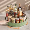 360 Rotating Seasoning Storage Rack Multifunction Pantry Cabinet Turntable for Cosmetic Kitchen Accessories Spice Organizer Tray 2