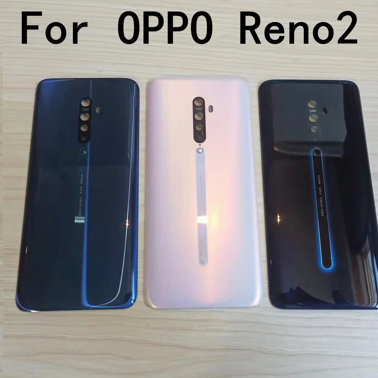 Coperchio Posteriore Della Batteria Oppo Reno 2, Custodia, Parti Dell'Obiettivo Posteriore In Vetro Per Oppo Reno 2, 6.5"