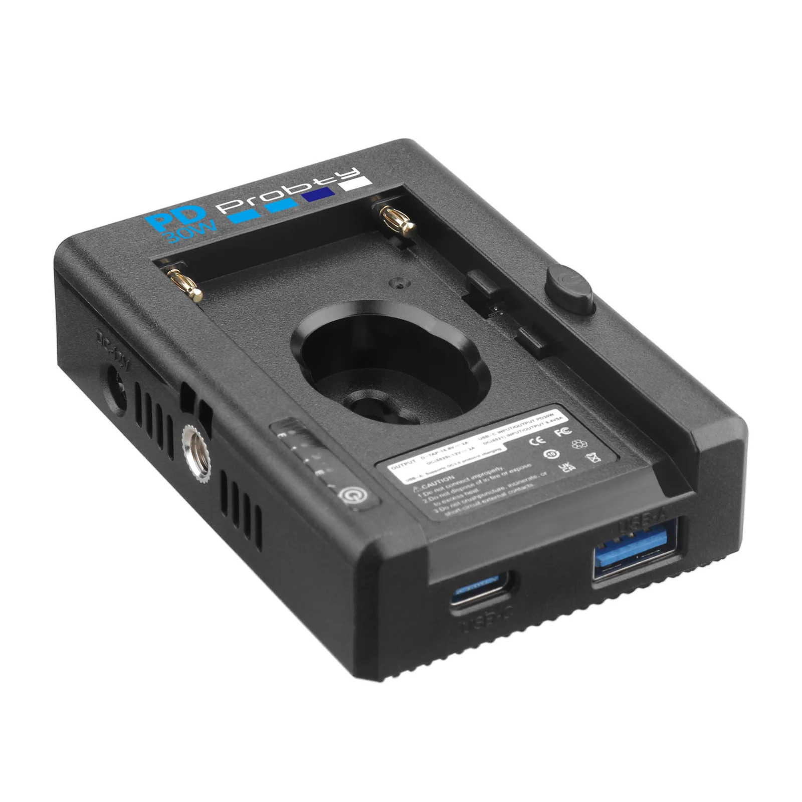 PD30W NP-F Battery Charger Battery Adapter Plate Cold Shoe Adapter 1/4in for NP-F550 F750 F970 for BMPCC 4K 6K DSLR ILDC