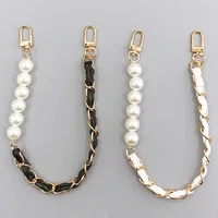 26cm perles chaîne sangle pour sac à main accessoires de mode pour sacs à main poignées pour sac à main Imitation perle sac chaîne chaînes en métal 3