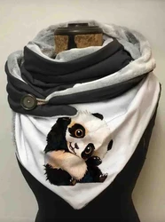 Cute Panda 3D Printed Cozy Warm for Women
