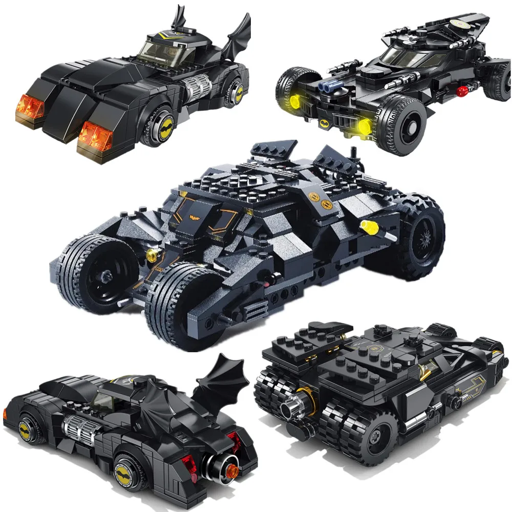 Супергерои Batmobile модели автомобилей скоростные гоночные строительные блоки