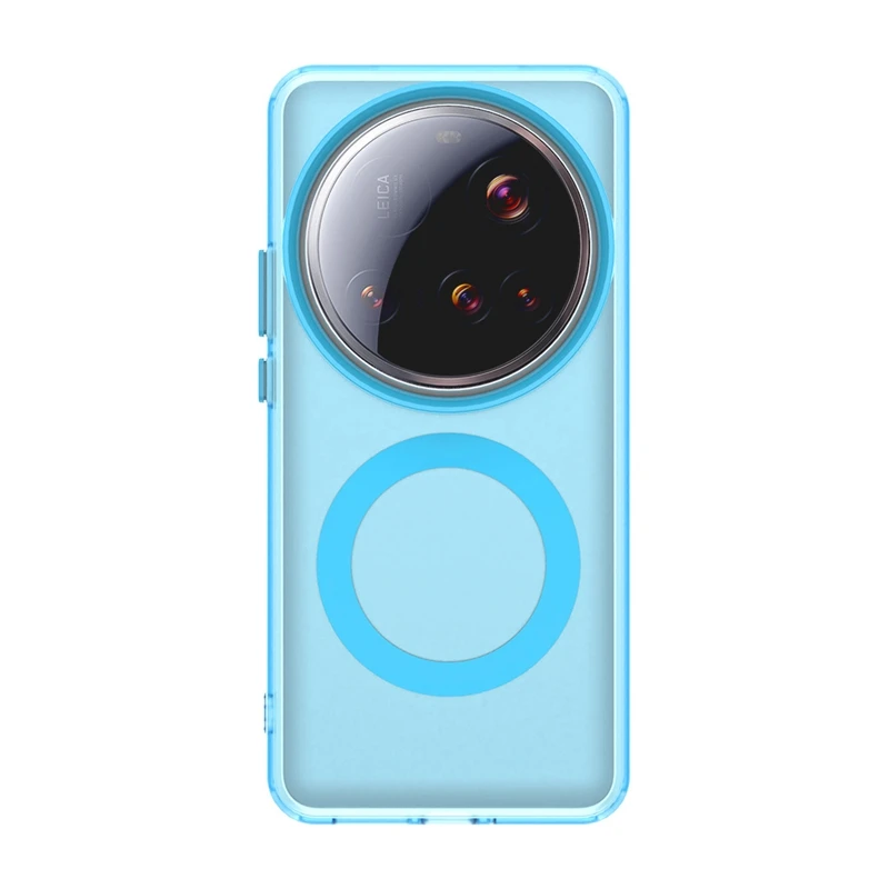 Xiaomi 15 Ultra 5G Magnetic Transparent Matte Phone Case with Wireless Charging Support