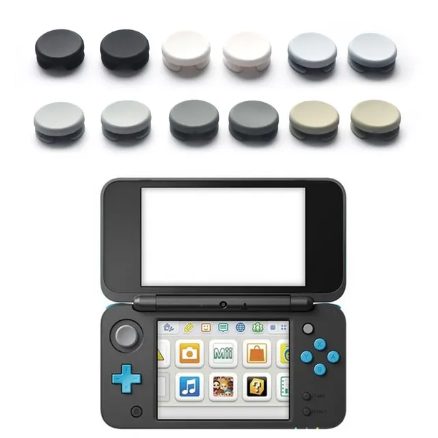 Pad Pro 3ds 3ds Circle Pad Sticky Pcs Replacement Grey Joystick Thumbstick  Circle Pad Cap For 2DS