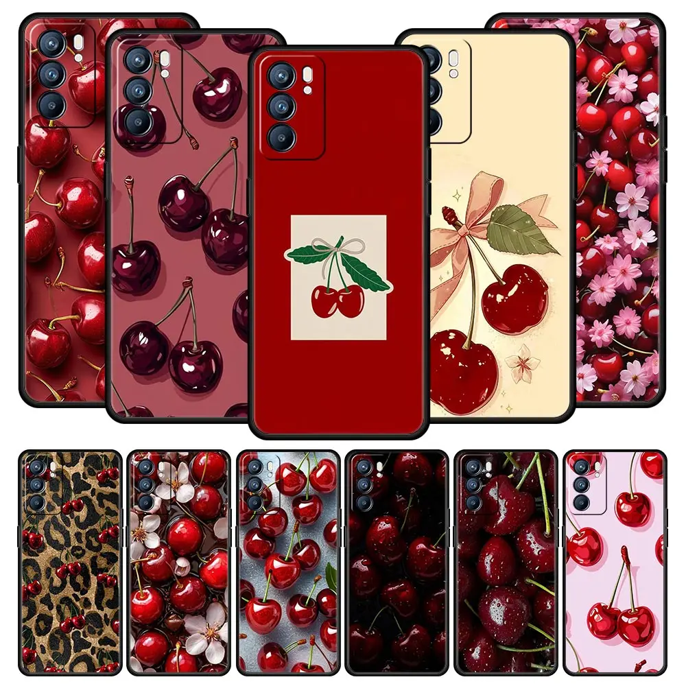 Vibrant Red Cherry Protective Phone Case