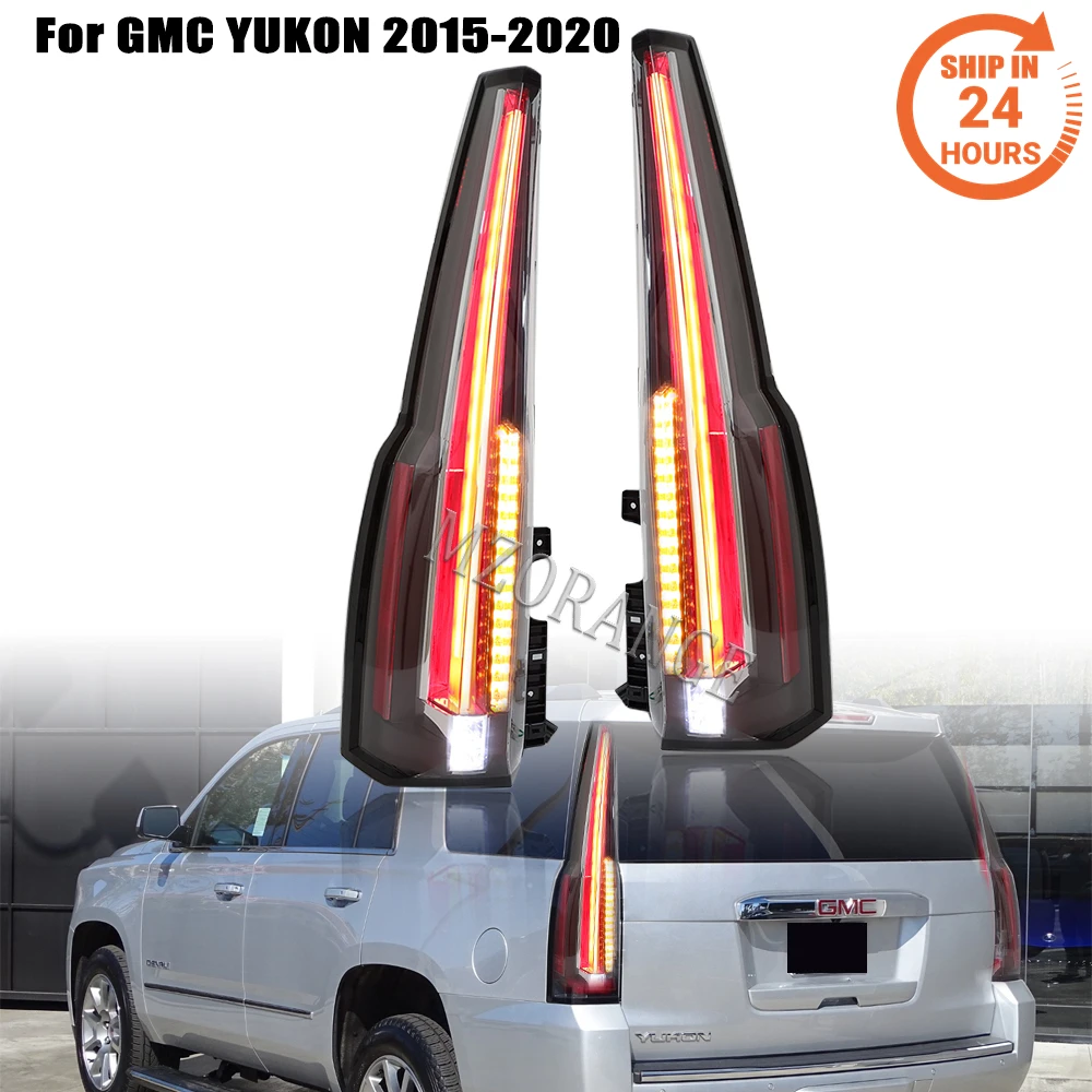 

LED Rear Tail Lights For GMC Yukon 2015 2016 2017 2018 2019 2020 Taillight DRL Brake Stop Reversing Lamp Parts Accessories