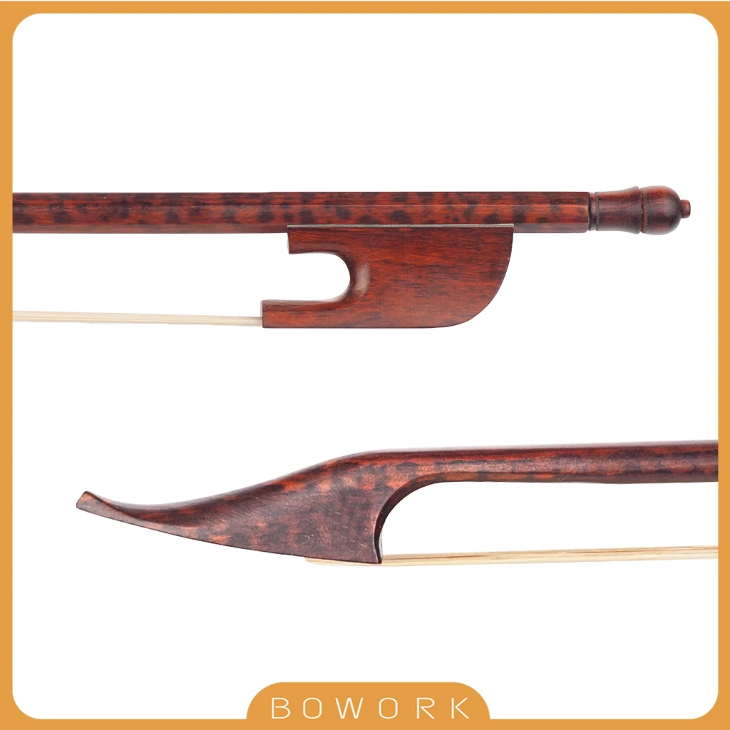 

Vintage Baroque Snakewood Bows For 4/4 Size Violin Fiddle & Viola & Cello Orchestra Handmade Snakewood Frog Arch Well Balance