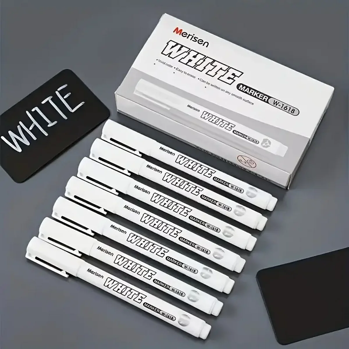 Wasserfester weißer Markierungsstift zum Reifenmalerei, Stoff, Holz und Leder – Permanenter Graffiti-Stift mit Alkoholfarbe und Ölig – Detail 6