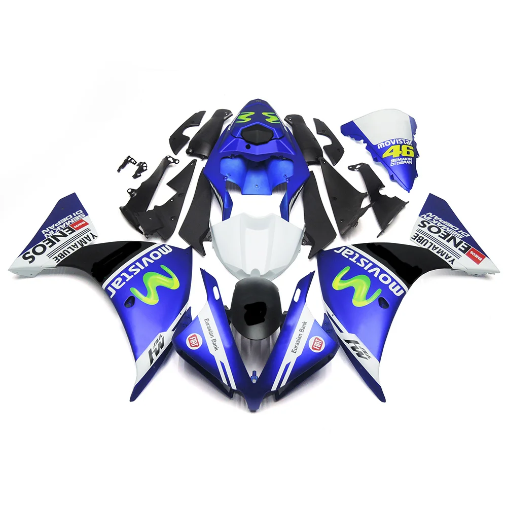 

НОВЫЕ комплекты обтекателей для цельного мотоцикла из АБС-пластика для Yamaha R1 YZFR1 YZF1000 YZF-R1 2012 2013 2014 Аксессуары для кузова черные