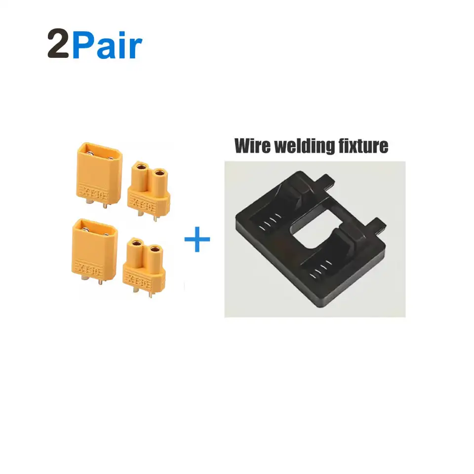 XT30 Connector Plug Female/ Male XT30 Bullet Connector with Welding Fixtures for RC Battery Connector, RC Lipo Battery Car Boat image 8