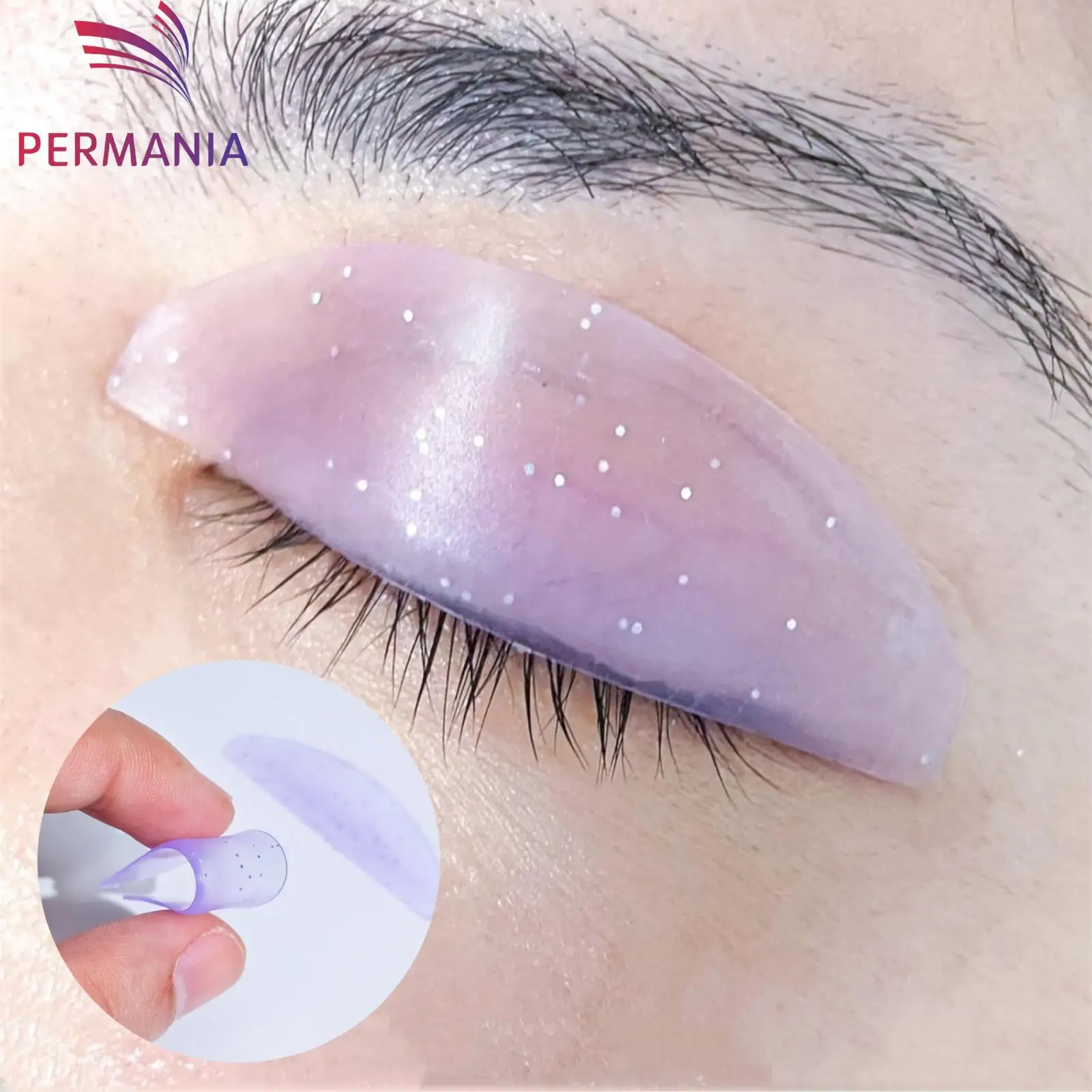 PERMANIA 1 par almofadas de amolecimento de cílios de silicone almofadas de permanente de cílios hastes escudo levantamento acessórios de cílios ferramenta de saúde de beleza
