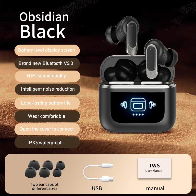 

Wireless Earbuds Bluetooth Headset Charging Earphones Conduction Headphones Sport With Mic for Women & Men