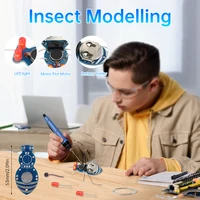 Kits électroniques de bricolage en forme d'insecte, lumière LED photosensible pour débutant, apprendre la soudure électrique, Kit amusant, cadeau fait à la main 4