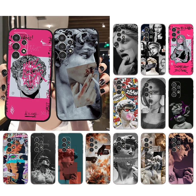 

Graffiti Great Art Aesthetic David Phone Case For Samsung A52S A21S A33 A23 A13 A14 A32 A52 A53 A54 A51 A71 M51