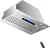 900CFM Range Hood Insert, Ducted/Ductless Convertible Built-in Range Hood with Remote/4-Speed Touch Control LCD Display 1