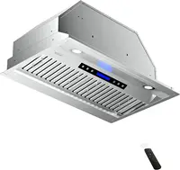 900CFM Range Hood Insert, Ducted/Ductless Convertible Built-in Range Hood with Remote/4-Speed Touch Control LCD Display 1