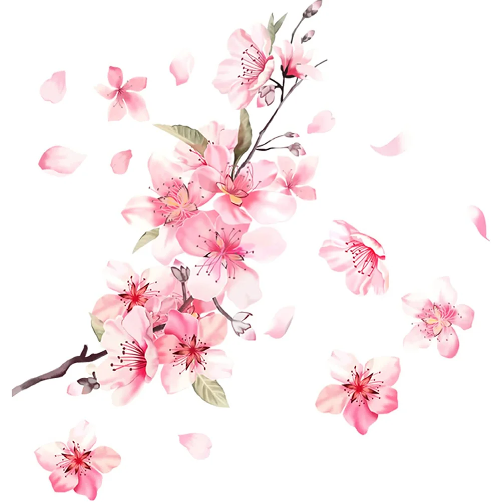 

Cherry Blossom Car Sticker Decals for Women Door Blossoms Stickers Truck Flower Paper Decor