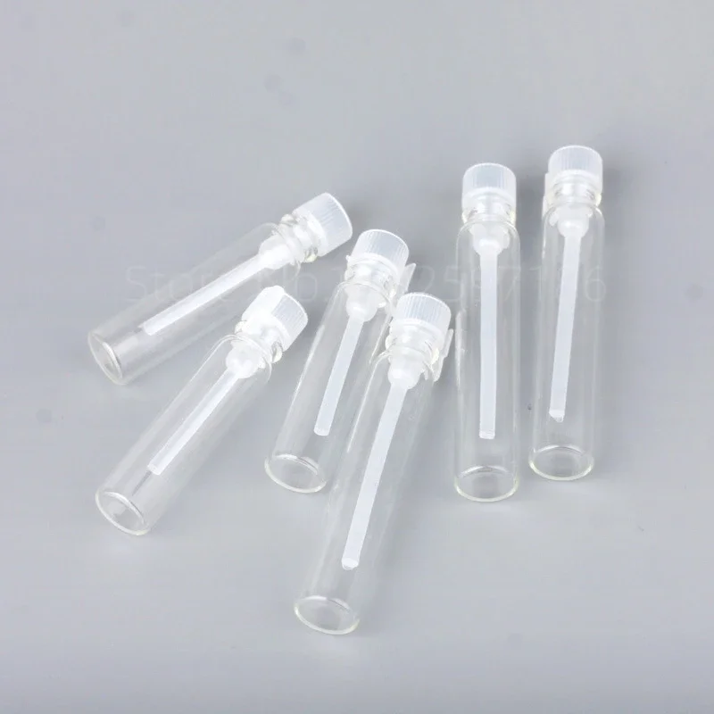 1ml Glass Dropper Bottle Transparent Mini Stick Essential Oil with Inner Stopper Sample 2ml Trial Use Perfume Sub Bottles Empty mini usb dvb t receiver usb dongle stick usb digital tv rtl2832u r8860