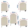 Beige Round BBQ Grill Cover,0utdoor Oven Hood,Barbecue Dust Hood,Waterproof and rainproof Protection BBQ Cover,210D Oxford Cloth 2