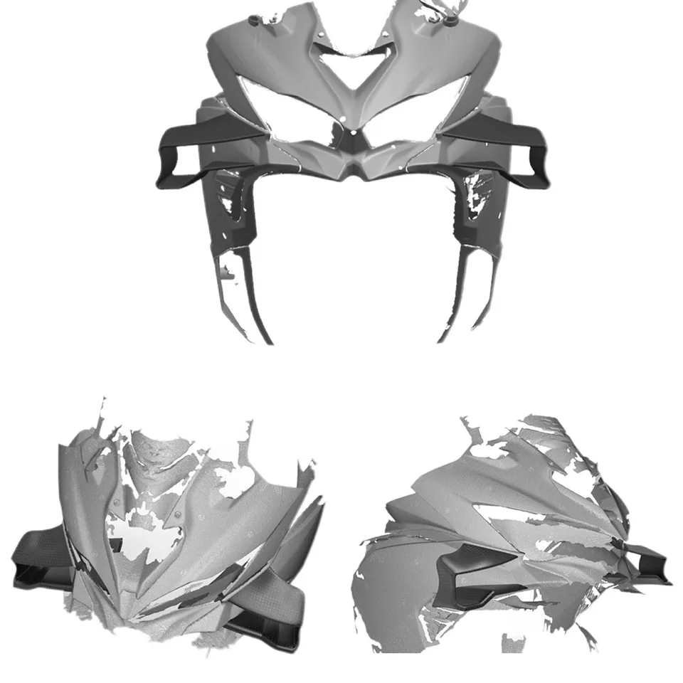 オートバイウイングレット固定翼空力翼キットスポイラー用忍者用ZX4R用