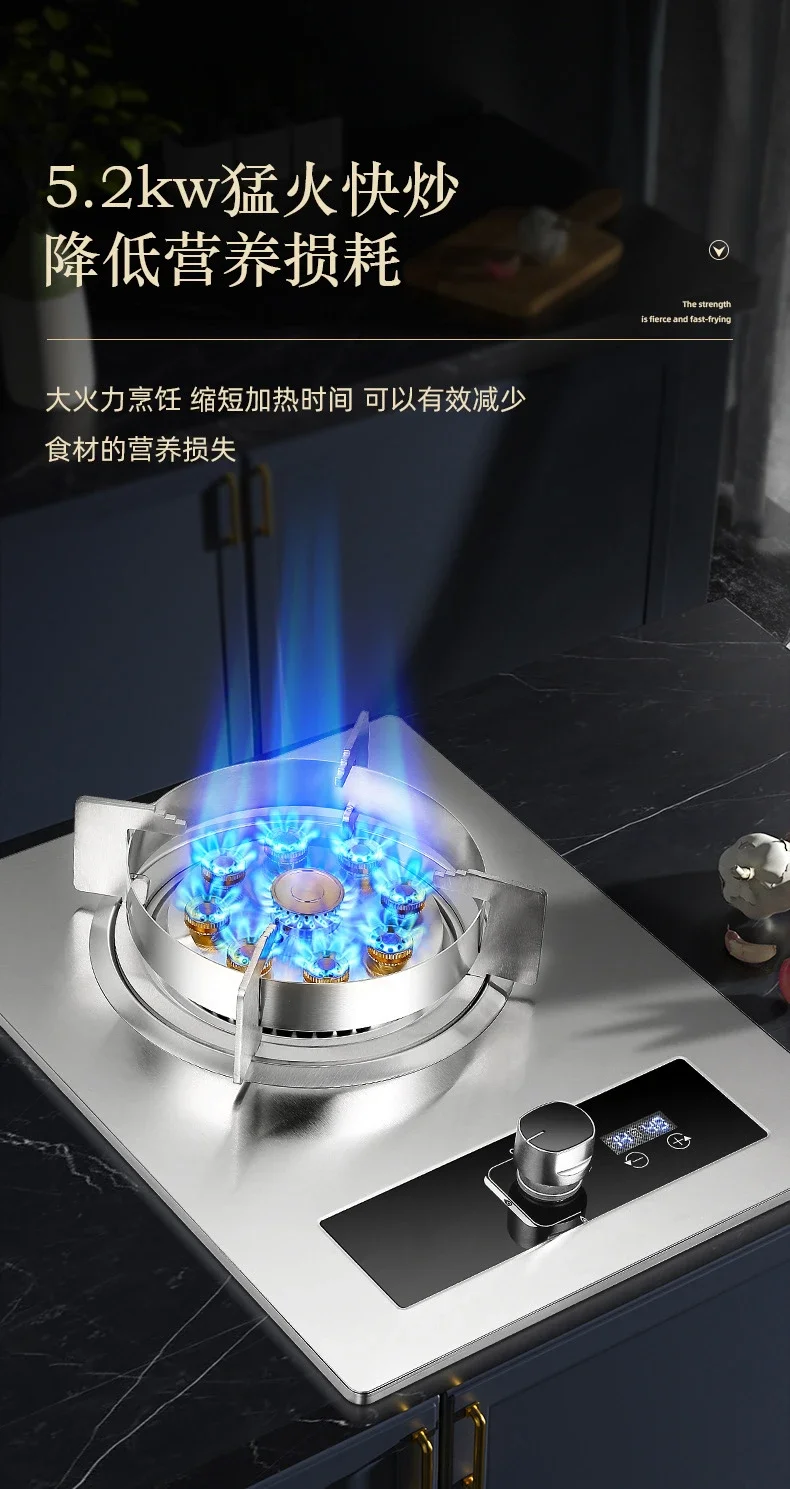 Compact Gas Stove with Strong Flame for Quick and Efficient Cooking