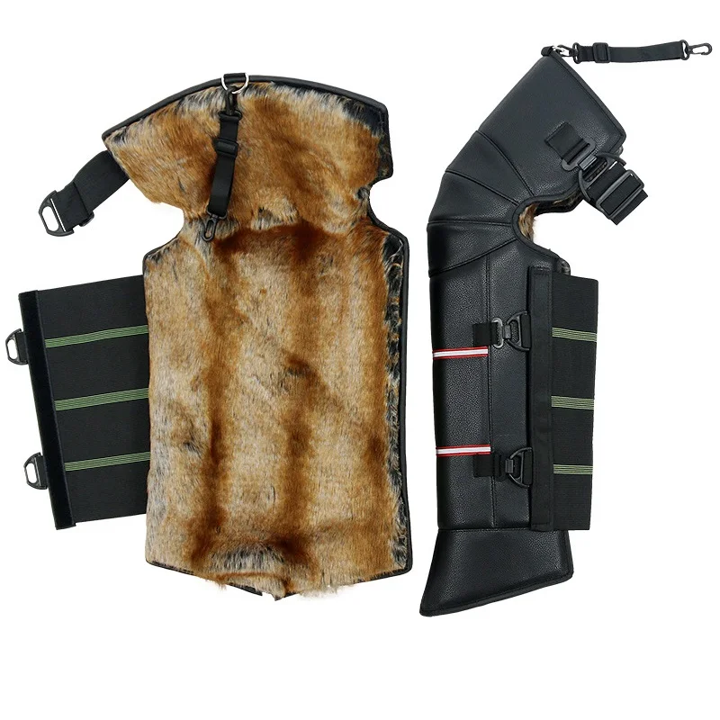 thumbnail image 1 of Rodilleras de invierno para motocicletas para una conducción cálida, protección contra el viento y el frío, protectores de piernas para vehículos eléctricos masculinos engrosados y extendidos, 1 of 5