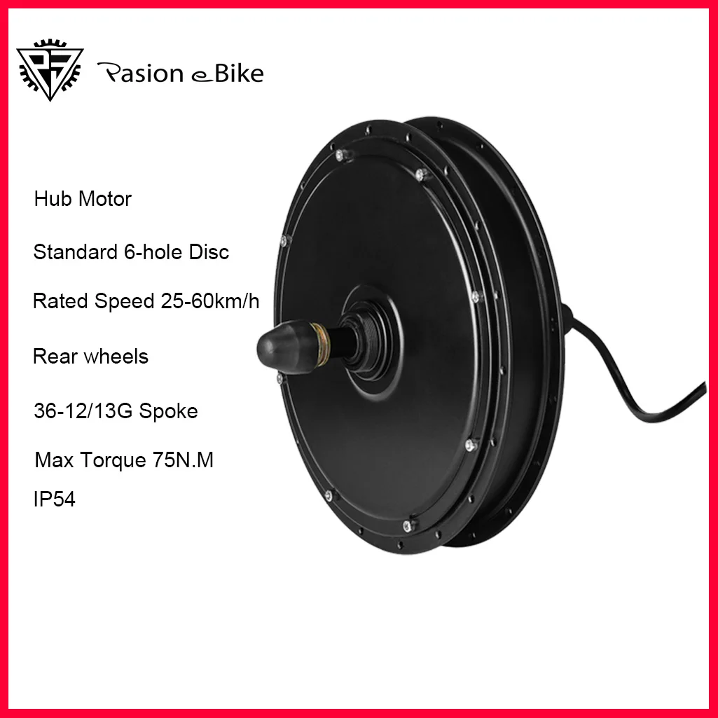 Pasion Ebike Conversion Kit 48V Hub Wheel Motor 1500W Electric