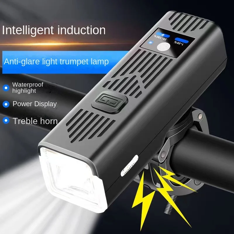 BicycleLightsWithWithoutHornCyclingFlashlightRoadBikeHeadlight