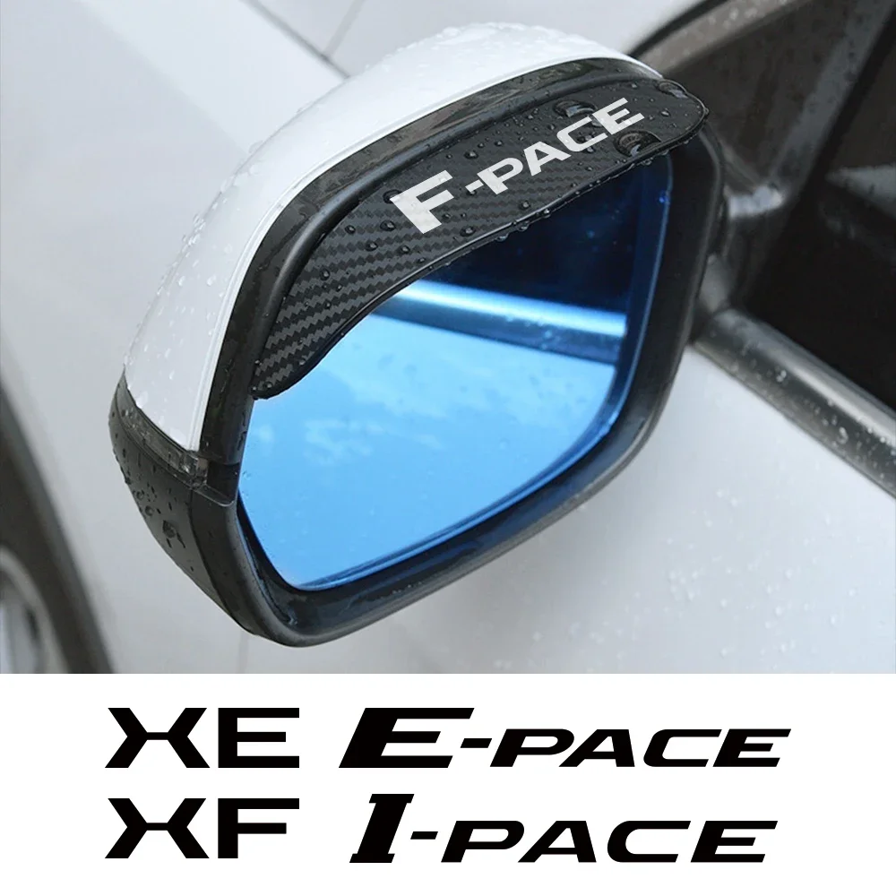 Car Rearview Mirror Rain Eyebrow Accessories Jaguar F-pace E-pace XF X250 X351 X260 XE XJ I-pace XK S JS-Racing SV R Type