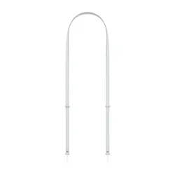 Adjustable Magnetic Phone Lanyard with Durable Woven Neck Strap (Light Grey)