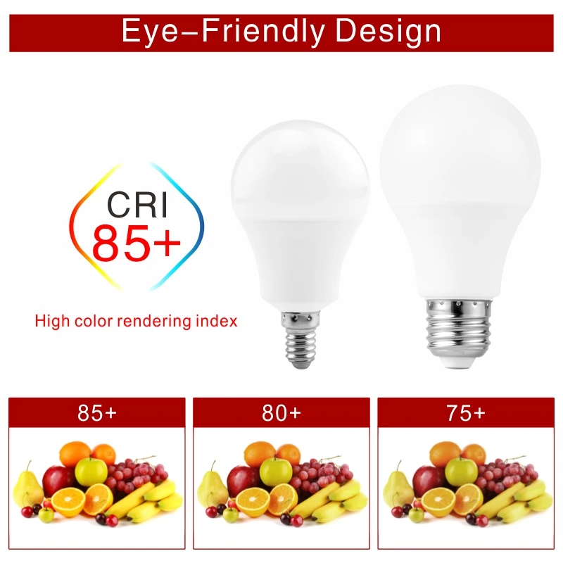 LED 전구 E27 E14 20W 18W 15W 12W 9W 6W 3W Lampada LED 조명, AC 220V 봄빌라 스포트라이트 조명, 차갑고 따뜻한 흰색 램프