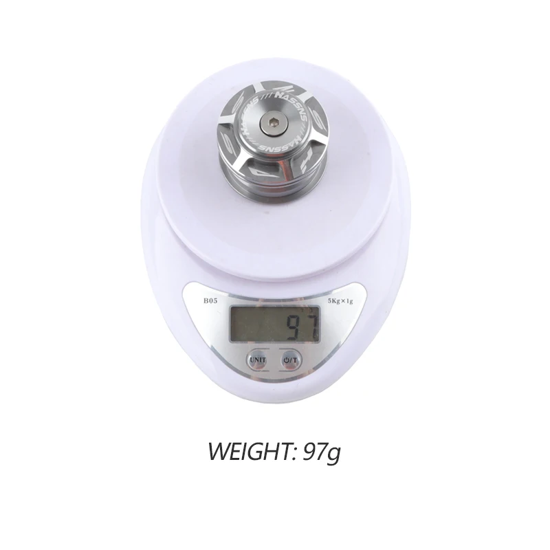 HASSNS Mountain Bike Headset 44mm MTB Tapered Headset Bicycle Steering Bearing 1 1/8 Integrated With Cap Straight Tube Fork