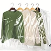 10PC Transparent Hanging Clothes Dust Cover Clothing Dust-Proof Storage Bag Wardrobe Plastic Cover Garment Coat Protector 6