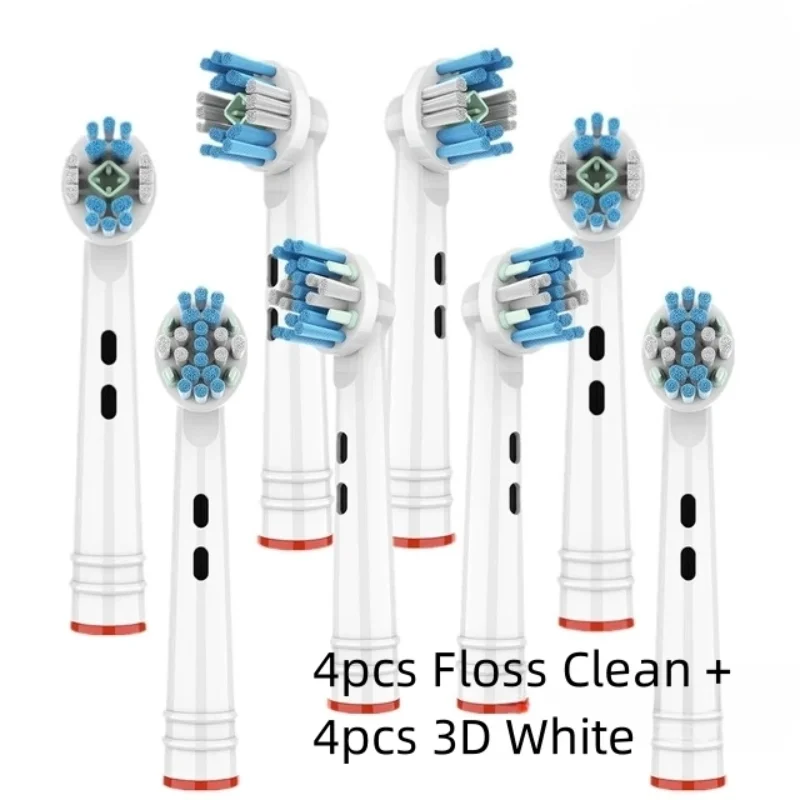 

8 шт., сменные насадки для зубной щетки Braun Oral B 3D